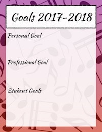 Use this freebie to set your own goals for the year. The PDf has a variety of colors to choose from!