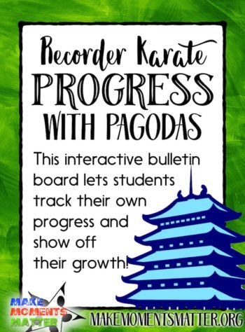 I created a simple, pagoda-themed, interactive bulletin board for my kiddos to show off their RK progress.
