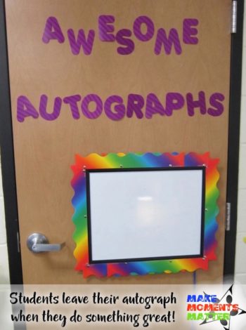 Awesome Autographs Board for Positive Reinforcement