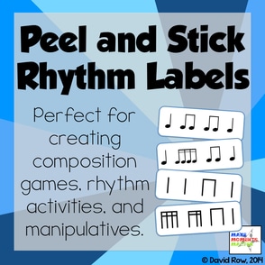 Peel and Stick Rhythm Labels - Just print onto address labels and away you go!