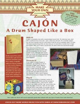 Make your own Cajon with these great instructions from Daria!