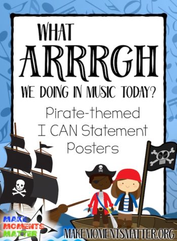 Blog post image about using pirate-themed I Can Statement Posters