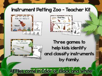 All the resources you need to host your very own instrument petting zoo!