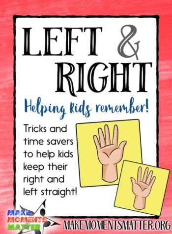 Here are some tips and tricks to help students remember their right from their left.