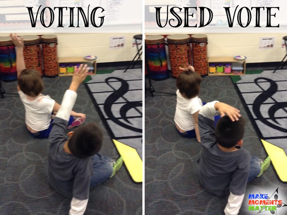 Hands Up - Hands On Head - Voting Procedure for class