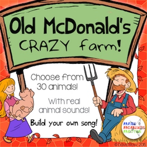 Old McDonalds Crazy Farm - Interactive Song with Animal Sounds