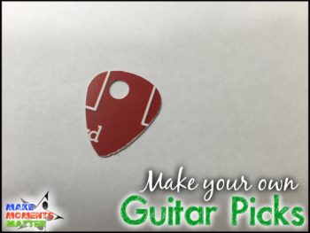 Put your new guitar pick under a three-hole punch and you quickly have a new charm to add to any necklace or bracelet.