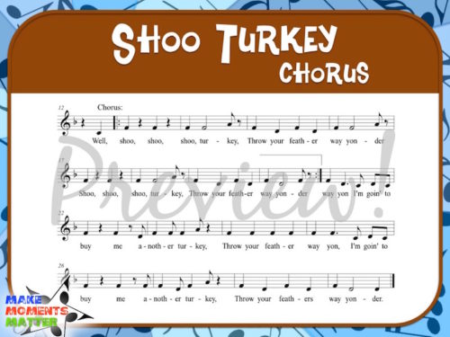 Shoo Turkey Folk Song - Chorus