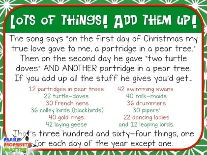 12 Ways to teach The 12 Days of Christmas - Make Moments Matter