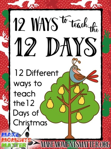 Check out this blog post for 12 different ideas to use when teaching the 12 Days of Christmas!