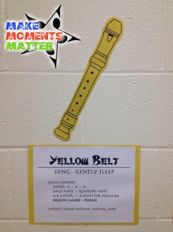 Yellow Paper recorder with accompanying sign.