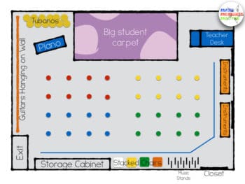 A map of my classroom to give you an idea of what I'm working with.