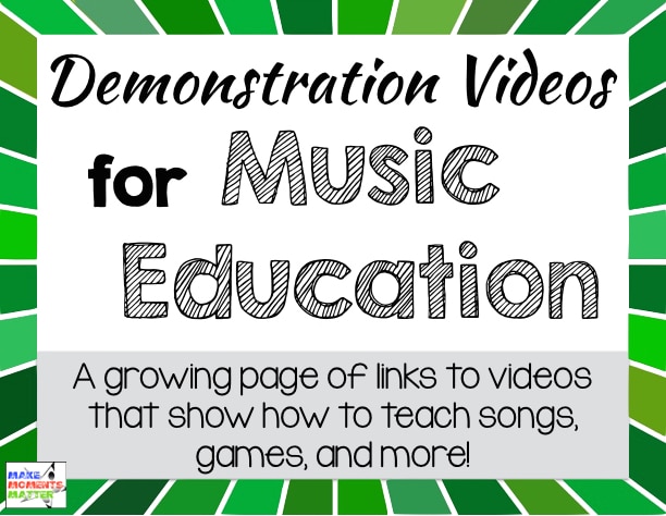 Demonstration Videos for Music Teachers