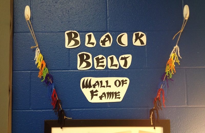 I created a Wall of Fame for my kiddos who had earned their Recorder Karate Black Belt!