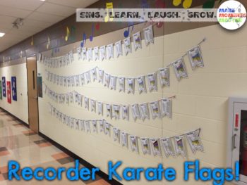 Recorder Karate Flags to track and celebrate student progress.