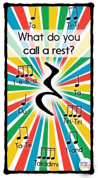 What do you call a rest? Here are some ideas no matter what rhythm syllable system you use!