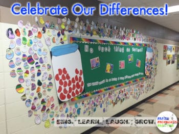 Pictures of this super fun and interactive bulletin board!