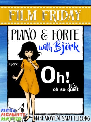 A perfect video to teach dynamic differences like piano and forte.