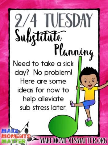 Some quick and easy tips to help you plan for your next substitute teacher.