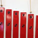 Create your own xylophone visual out of foam core and check out this blog post for instructions on how I did it!