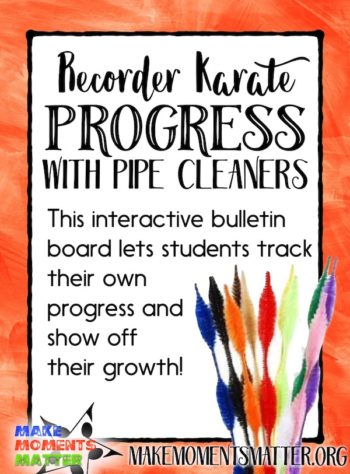 Using pipe cleaners I created a simple, interactive bulletin board for my kiddos to show off their RK progress.
