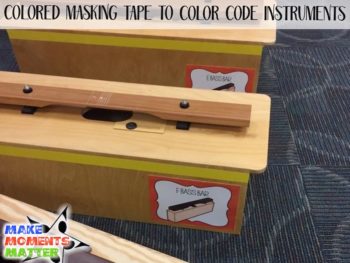 Use colored masking tape to color code instruments!