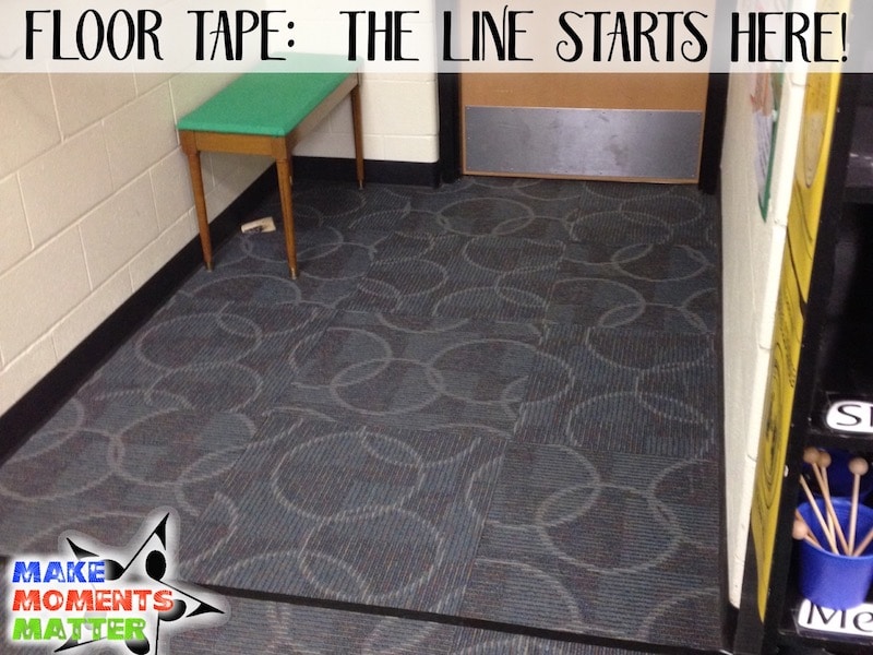 Teacher tip: painters tape! #classroomdecor #classroom
