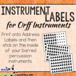 These FREE labels go inside your Orff instrument box so that students can more quickly replace bars that have been taken off the instrument.