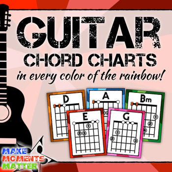 I printed out these colorful chord charts for kids to reference when we played in class.