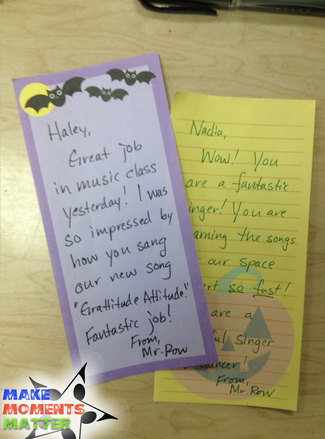 When you send a note to a student, it often become a note to their parent as well. They see you praising their student and feel a connection!