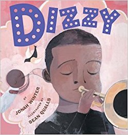 This is the story of Dizzy Gillespie, a real cool cat who must have been born with a horn in his hands, judging from the way he played the trumpet.