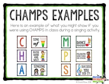 Using CHAMPS in the music room - ideas, adaptations, and resources!
