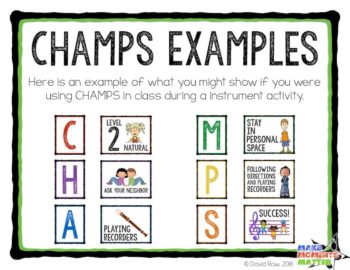 Using CHAMPS in the music room - ideas, adaptations, and resources!