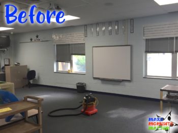 Before and After pictures of my music classroom.