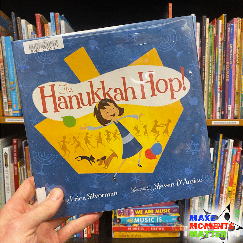 The book "The Hanukkah Hop!" by Erica Silverman