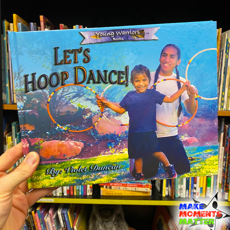 Front of the book Let's Hoop Dance by Violet Duncan
